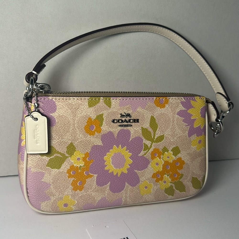 NWT Coach Nolita 19 Signature Canvas Floral Print Wristlet Shoulder Bag Purse - Picture 16 of 16